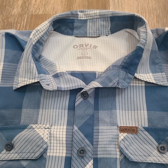 Orvis Plaid Button Down Open Air Collection Shirt Mens Size Large - Picture 2 of 5